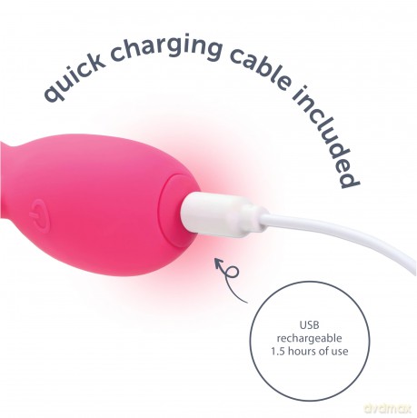 Dual vibrating stimulator pink