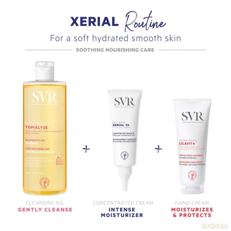 Exfoliating and moisturizing gel cream Xrial 30 Exfoliating 48H Moisturiser 75 ml