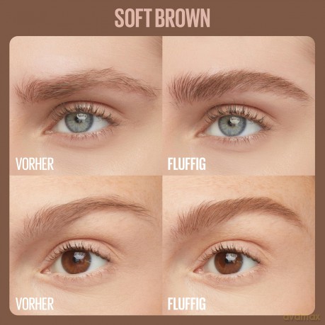 Eyebrow gel for a full and fluffy look Superfluff Brow Mousse 5 ml - Shade: 255 Soft Brown