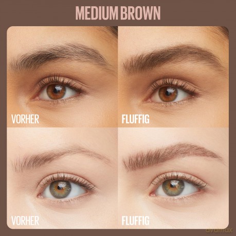 Eyebrow gel for a full and fluffy look Superfluff Brow Mousse 5 ml - Shade: 257 Medium Brown