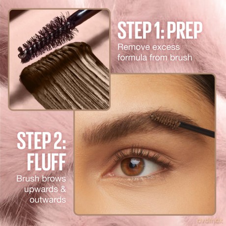 Eyebrow gel for a full and fluffy look Superfluff Brow Mousse 5 ml - Shade: 262 Black Brown