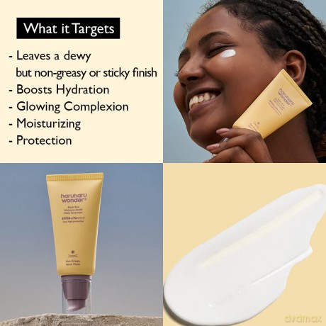 Face sunscreen SPF 50+ Black Rice Moisture Airyfit Daily Sunscreen 50 ml
