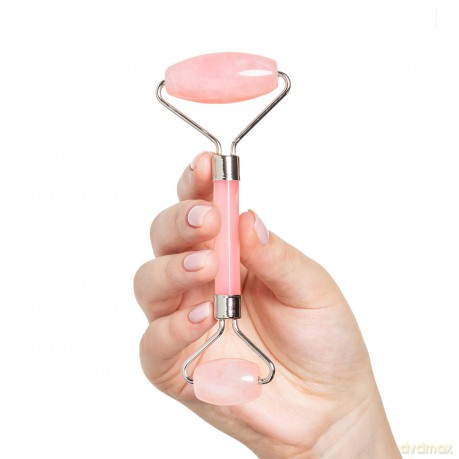 Facial contour roller - rose quartz Rose Quartz Facial Roller