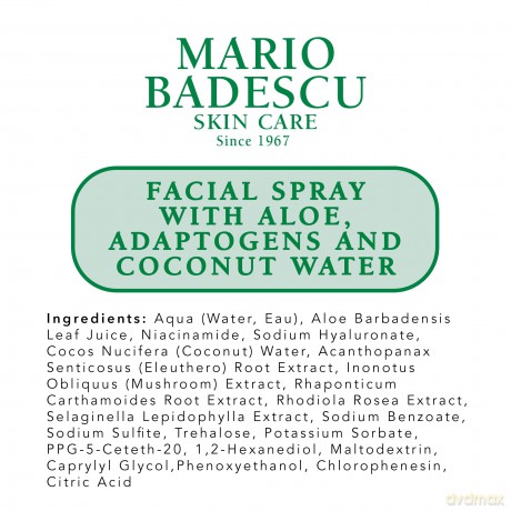 Facial mist Facial Spray with Aloe, Chamomile and Lavender - Volume: 236 ml