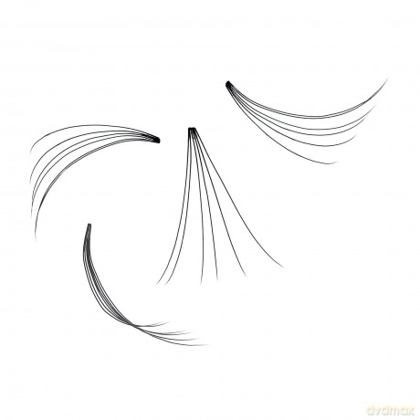 False eyelashes in clusters Permanent Lashes - Variant: 6 Short Natural