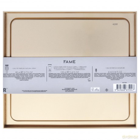 Fame - woda perfumowana 80 ml + tlov mlko 100 ml + woda perfumowana 4 ml