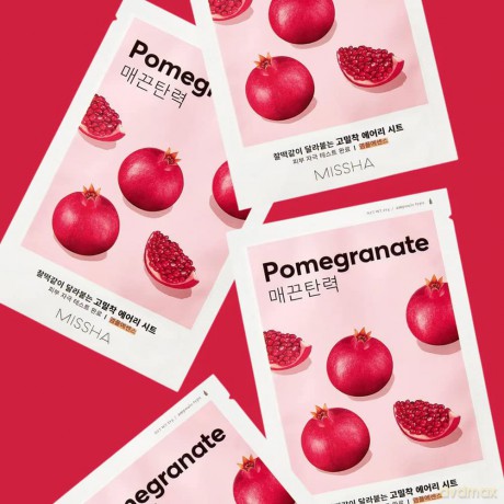 Firming face mask Pomegranate Airy Fit Sheet Mask 19 ml