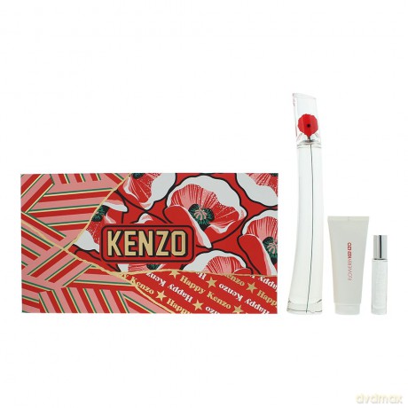 Flower By Kenzo - woda perfumowana 100 ml plnitelna + tlov mlko 75 ml + woda perfumowana 10 ml plnitelna