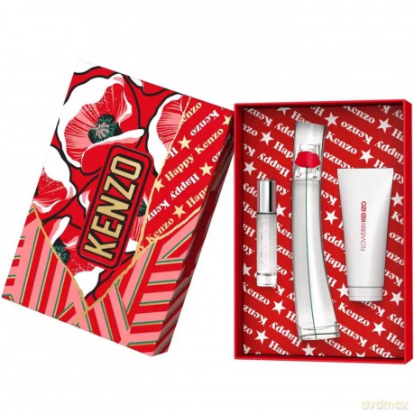 Flower By Kenzo - woda perfumowana 50 ml + tlov mlko 75 ml + woda perfumowana 10 ml plnitelna