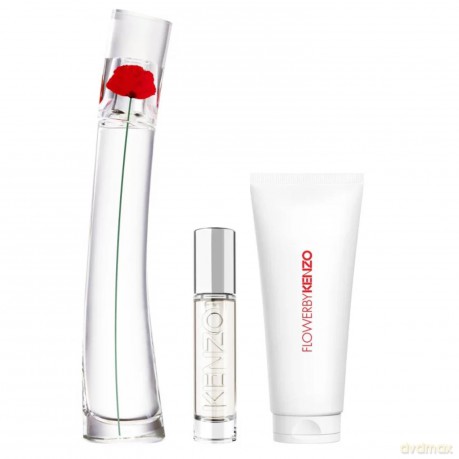 Flower By Kenzo - woda perfumowana 50 ml + tlov mlko 75 ml + woda perfumowana 10 ml plnitelna
