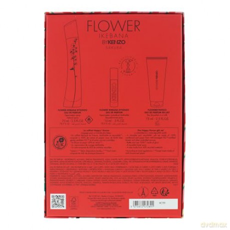 Flower By Kenzo Ikebana - woda perfumowana 75 ml + tlov mlko 75 ml + woda perfumowana 10 ml plnitelna