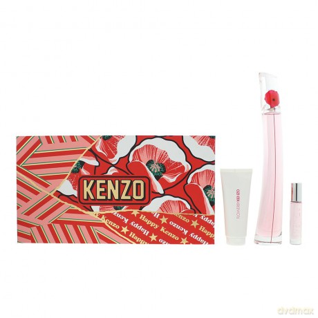 Flower By Kenzo Poppy Bouquet - woda perfumowana 100 ml + tlov mlko 75 ml + woda perfumowana 10 ml plnitelna