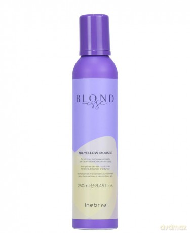 Foam conditioner for yellow tones on bleached, light and gray hair Blondesse No-Yellow Mousse 250 ml