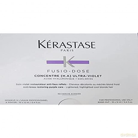 Fusio-Dose Neutral treatment against yellow hair tones Anti-Brass Restoring Purple Care - Volume: 10 x 12 ml
