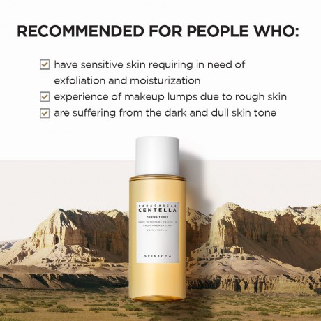 Gentle exfoliating tonic Madagascar Centella Toning Toner - Volume: 400 ml