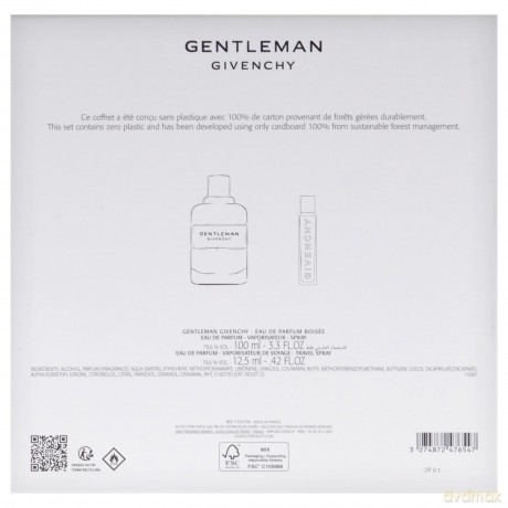 Gentleman Boisee - woda perfumowana 100 ml + woda perfumowana 12,5 ml