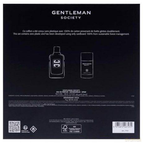 Gentleman Society - woda perfumowana 100 ml + tuh deodorant 75 g