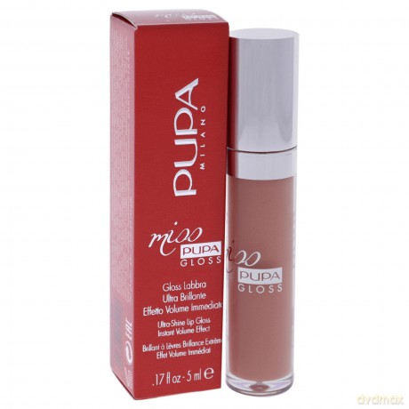 Glittering lip gloss Miss Pupa Gloss Ultra Shine Gloss Instant Volume Efect 5 ml - Shade: 300 Soft Kiss