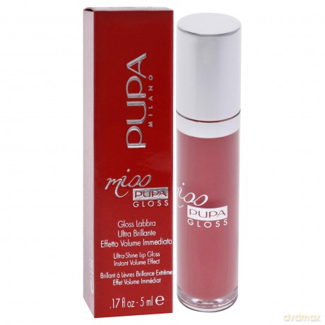 Glittering lip gloss Miss Pupa Gloss Ultra Shine Gloss Instant Volume Efect 5 ml - Shade: 302 Ingenious Pink