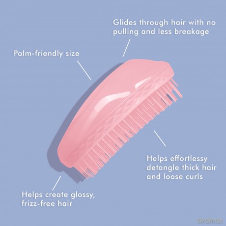 Hair brush Thick and Curly Dusky Pink