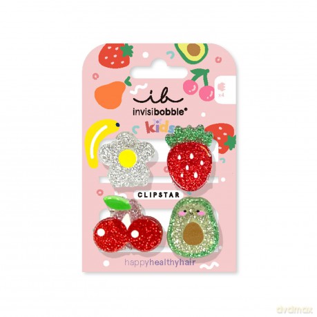 Hair clips Clipstar Frutti Fun 4 pcs