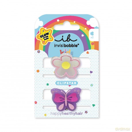 Hair clips Clipstar Glow Happy Flower 2 pcs
