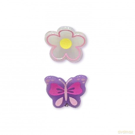Hair clips Clipstar Glow Happy Flower 2 pcs