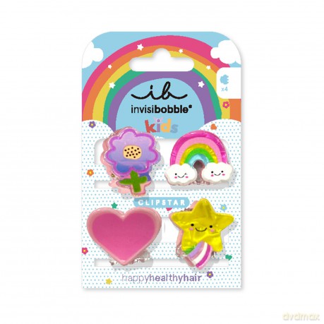 Hair clips Clipstar Happy World 4 pcs
