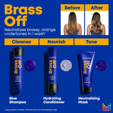Hair mask neutralizing yellow and brass tones Brass Off Neutralizing Mask 500 ml