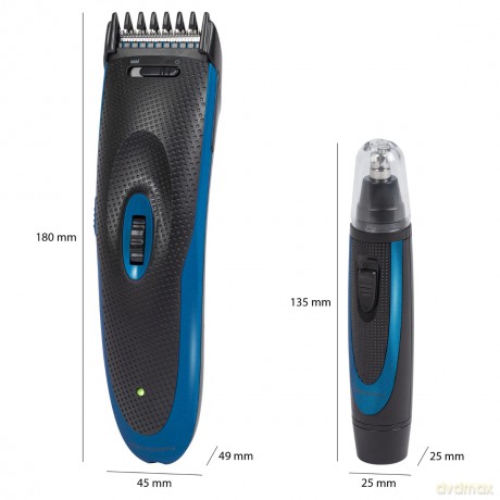 Hair trimmer and nose hair remover set HSM/R 3052