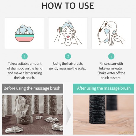 Head Cleaning Massage Brush