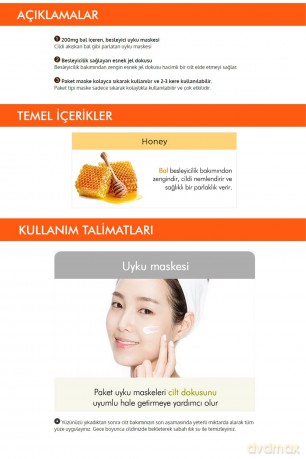 Honey Pure Source Night Face Mask Pocket Pack 10 ml