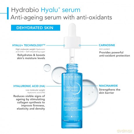 Hydrabio skin moisturizing serum Hyalu+ Serum 30 ml