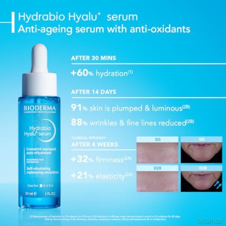 Hydrabio skin moisturizing serum Hyalu+ Serum 30 ml