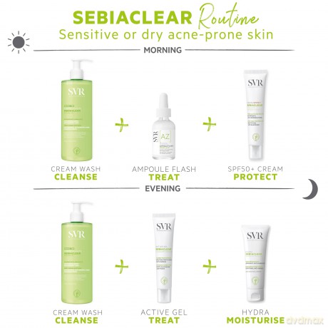 Hydrating cleansing cream for weakened skin Sebiaclear Cleansing Cream - Volume: 400 ml