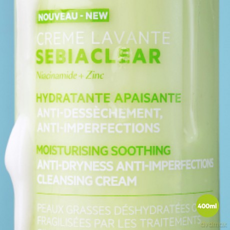 Hydrating cleansing cream for weakened skin Sebiaclear Cleansing Cream - Volume: 400 ml