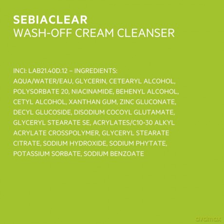 Hydrating cleansing cream for weakened skin Sebiaclear Cleansing Cream - Volume: 400 ml