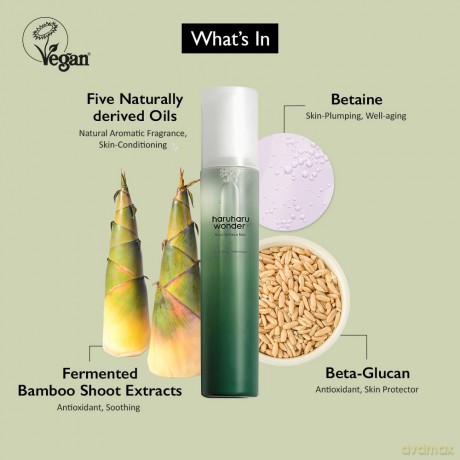 Hydrating facial mist Black Bamboo Mist 150 ml