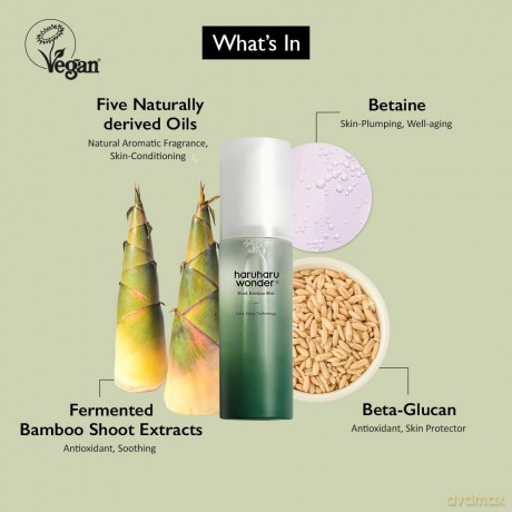 Hydrating facial mist Black Bamboo Mist 80 ml