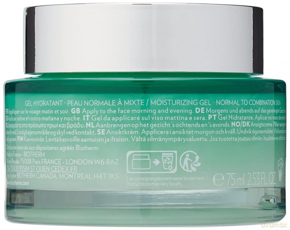 Hydrating gel for normal and combination skin Aquasource Hyalu Plump Gel 75 ml