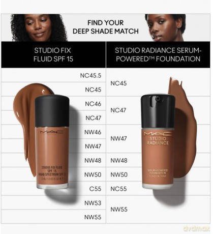 Hydrating make-up Studio Radiance Serum Powered Foundation 30 ml - Shade: NC45