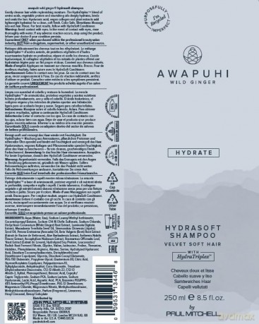 Hydrating shampoo Awapuhi HydraSoft Shampoo - Volume: 250 ml