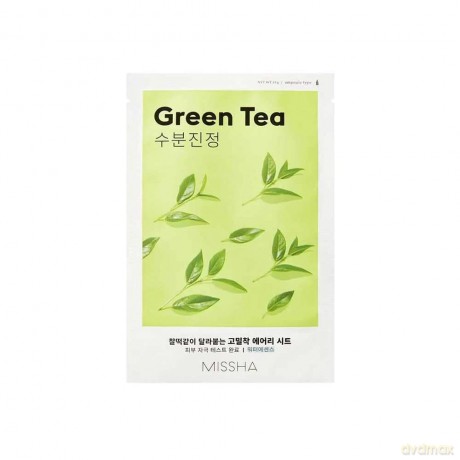 Hydrating sheet mask with green tea Green Tea Airy Fit Sheet Mask 19 g
