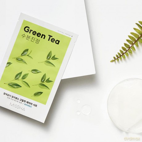 Hydrating sheet mask with green tea Green Tea Airy Fit Sheet Mask 19 g