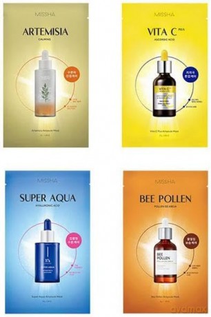 Hydrating sheet mask with hyaluronic acid Super Aqua Ampoule Mask 28 g