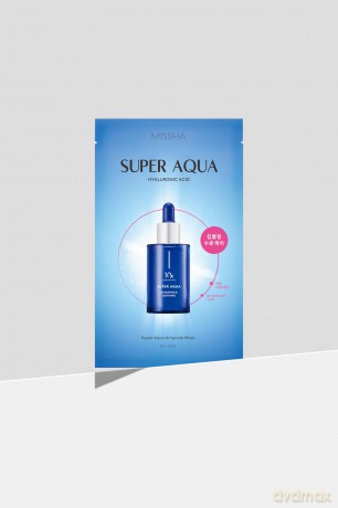 Hydrating sheet mask with hyaluronic acid Super Aqua Ampoule Mask 28 g