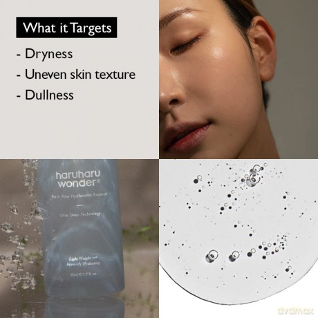 Hydrating skin essence Black Rice Hyaluronic Essence 50 ml