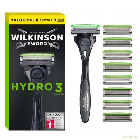Hydro 3 Skin Protection razor + 9 heads