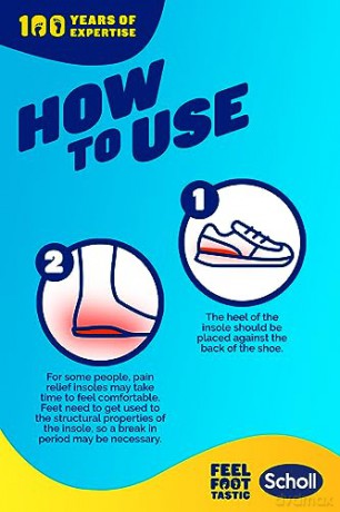 In-Balance Heel Orthopedic Insoles Pain Relief Insole 1 pair - Variant: Large