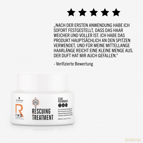 Intensive treatment for extremely damaged hair R-Two Bonacure Rescuing Treatment - Volume: 200 ml